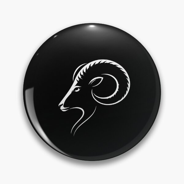 Item preview, Minimal Bighorn Ram Outline designed and sold by Ombrya.