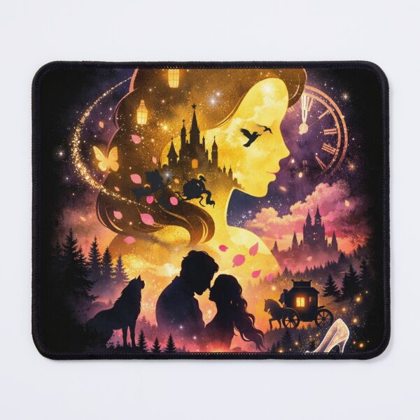 Item preview, Magical Fantasy Love Silhouette Castle Landscape designed and sold by ArtoryNest.