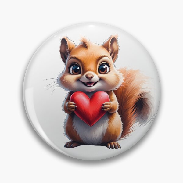 Item preview, Cute Squirrel Holding Heart designed and sold by SolaoLab.
