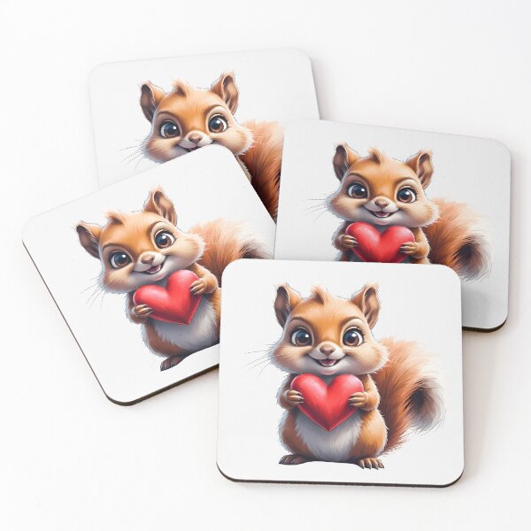 Item preview, Cute Squirrel Holding Heart designed and sold by SolaoLab.