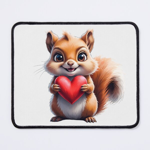 Item preview, Cute Squirrel Holding Heart designed and sold by SolaoLab.