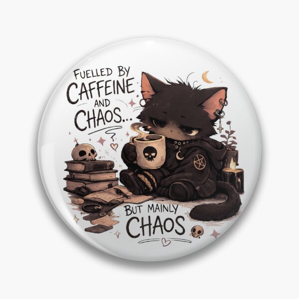 Item preview, Fuelled By Caffeine And Chaos designed and sold by ChaosCultCreations.co.