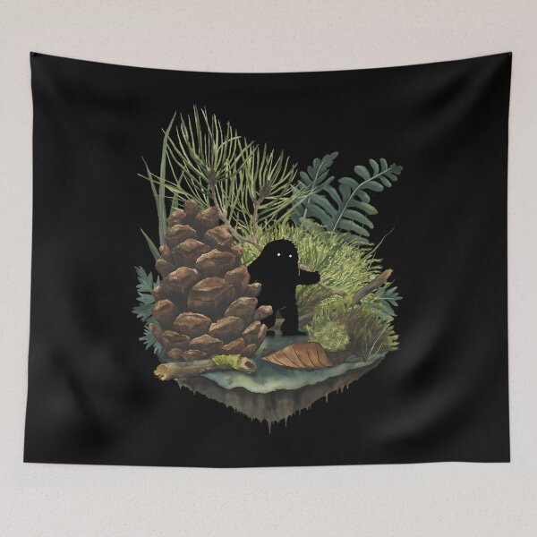 Item preview, Tiny Sasquatch Vintage Woodland Cryptid designed and sold by dinnakelby.