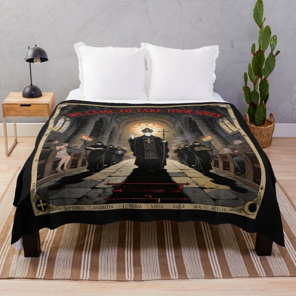 Item preview, We Came To Take Your Souls — Gothic Cathedral Art designed and sold by GeoWhimsy Studio.