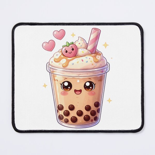 Item preview, Kawaii Bubble Tea - Cute Pastel Boba Drink. designed and sold by Lylysun.