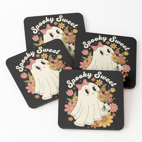 Item preview, Retro Spooky Sweet Cute Floral Halloween Ghost designed and sold by Imaginationbeyond.