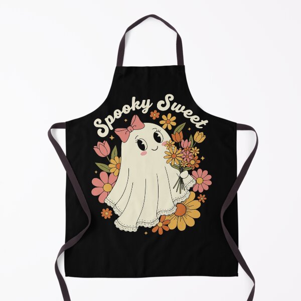 Item preview, Retro Spooky Sweet Cute Floral Halloween Ghost designed and sold by Imaginationbeyond.