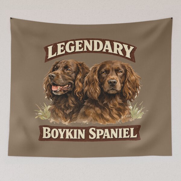 Item preview, Legendary Boykin Spaniel – Beautiful Spaniel Dog Illustration designed and sold by TammyHunterArt.