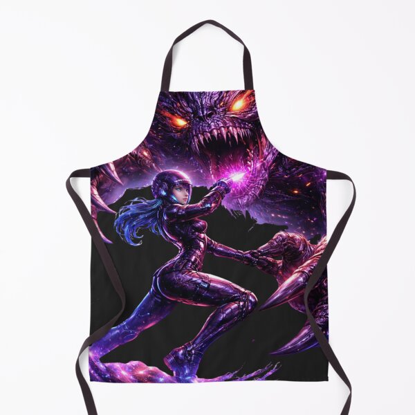 Item preview, Cosmic Neon Monster Battle designed and sold by Nika Art Studio.