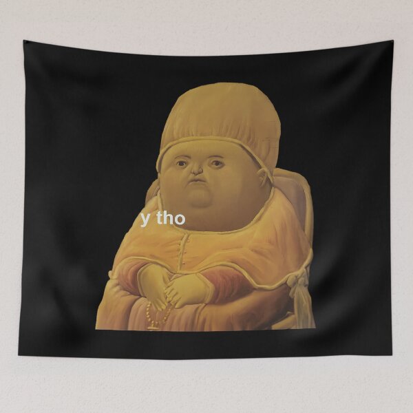 Item preview, Y Tho Funny Classical Art Baby Meme designed and sold by dinnakelby.