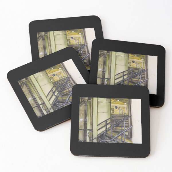Item preview, Eerie Liminal Space Empty Staircase designed and sold by dinnakelby.