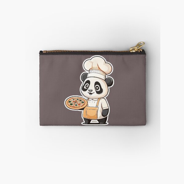 Item preview, Cute Panda Pizza Chef Holding Fresh Pizza Cartoon designed and sold by ChernivtsiSkoda.