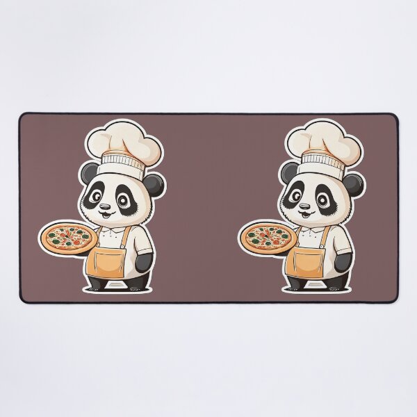 Item preview, Cute Panda Pizza Chef Holding Fresh Pizza Cartoon designed and sold by ChernivtsiSkoda.
