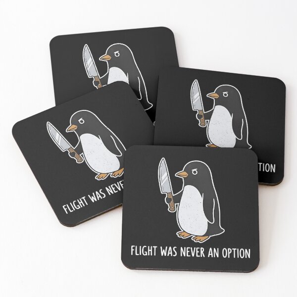 Item preview, Flight was Never an Option Sarcastic Penguin designed and sold by kittyonmyofoot.