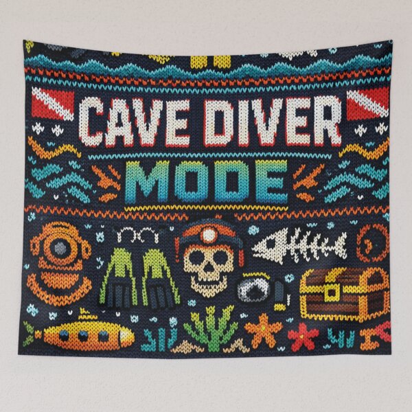 Item preview, Cave Diver Mode – Cave diving and wreck diving in a knitted pattern design designed and sold by Mauswohn.