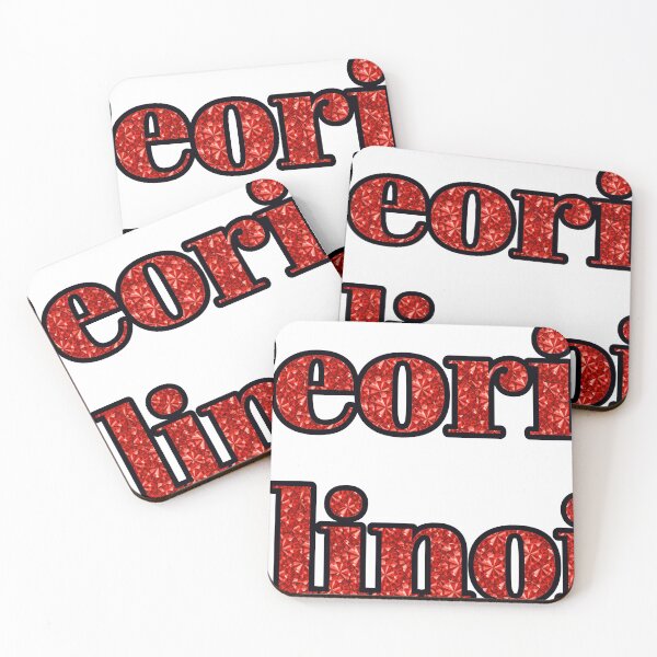 Item preview, Peoria Illinois City Name With Red Rhinestone designed and sold by TheIconSmith.
