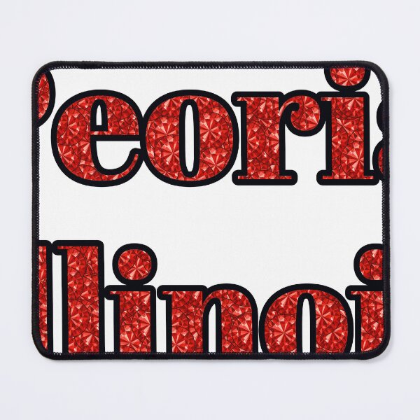 Item preview, Peoria Illinois City Name With Red Rhinestone designed and sold by TheIconSmith.