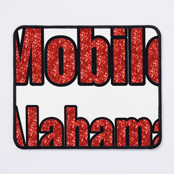 Item preview, Mobile Alabama City Name With Red Rhinestone designed and sold by TheIconSmith.