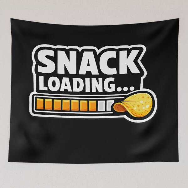 Item preview, SNACK LOADING… – Funny Snack Loading Bar Sticker & T-Shirt Design designed and sold by Timeless Junction.