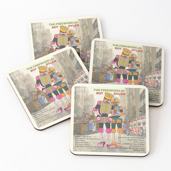 Item preview, The Freewheelin' Bot Dylan designed and sold by David van der Kooij - BOTS RULE. And other fantasies.