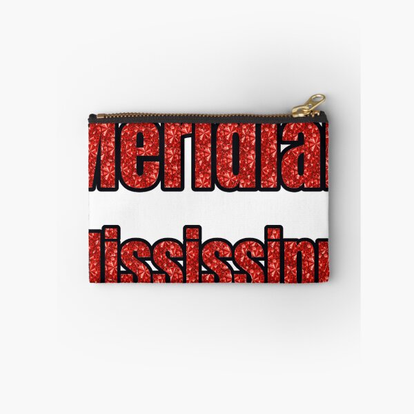 Item preview, Meridian Mississippi City Name With Red Rhinestone designed and sold by TheIconSmith.