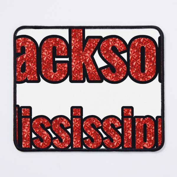 Item preview, Jackson Mississippi City Name With Red Rhinestone designed and sold by TheIconSmith.