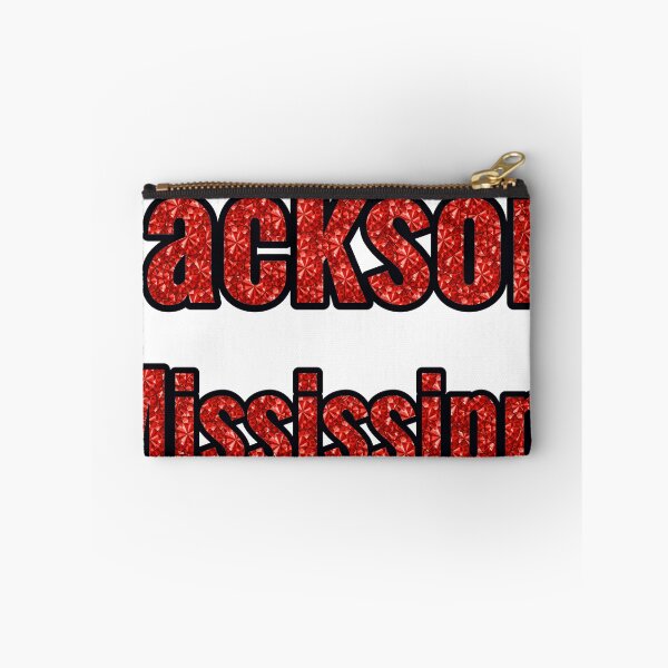 Item preview, Jackson Mississippi City Name With Red Rhinestone designed and sold by TheIconSmith.