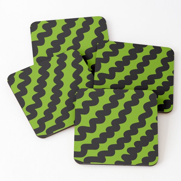 Item preview, Green and Black Wave designed and sold by BrambleBox.