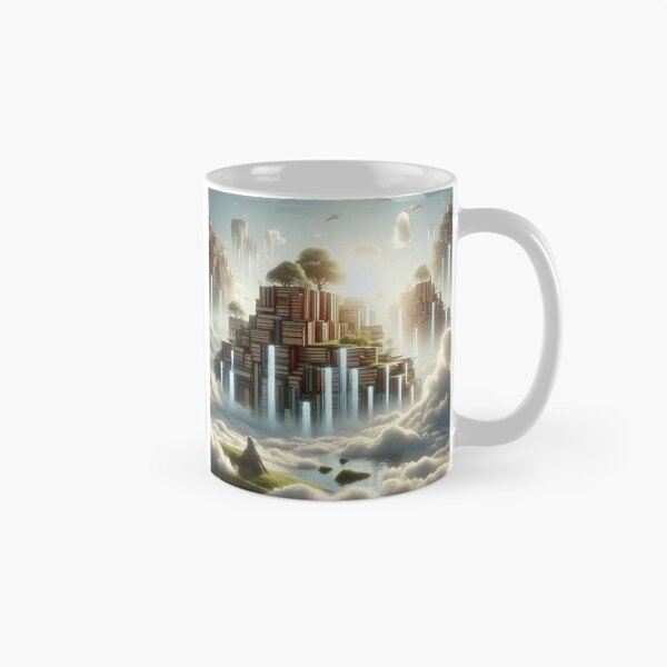 Item preview, Floating Book Islands Surreal Fantasy Landscape designed and sold by Mitaudesign.