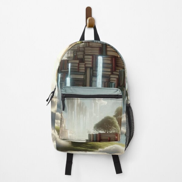Item preview, Floating Book Islands Surreal Fantasy Landscape designed and sold by Mitaudesign.