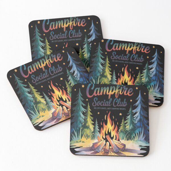 Item preview, Campfire Social Club No City Lights Just Campfire Nights designed and sold by HaiharryCartoon.