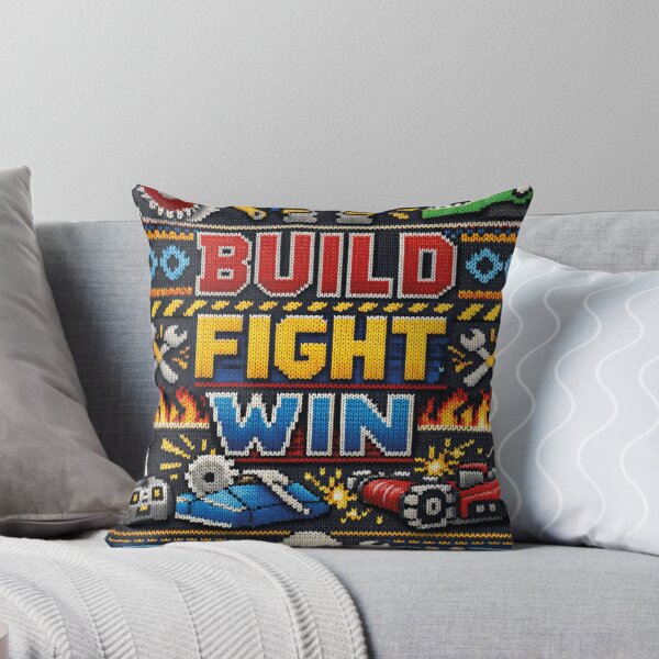 Item preview, Build Fight Win – Combat robots and tools in a knitted pattern design designed and sold by Mauswohn.