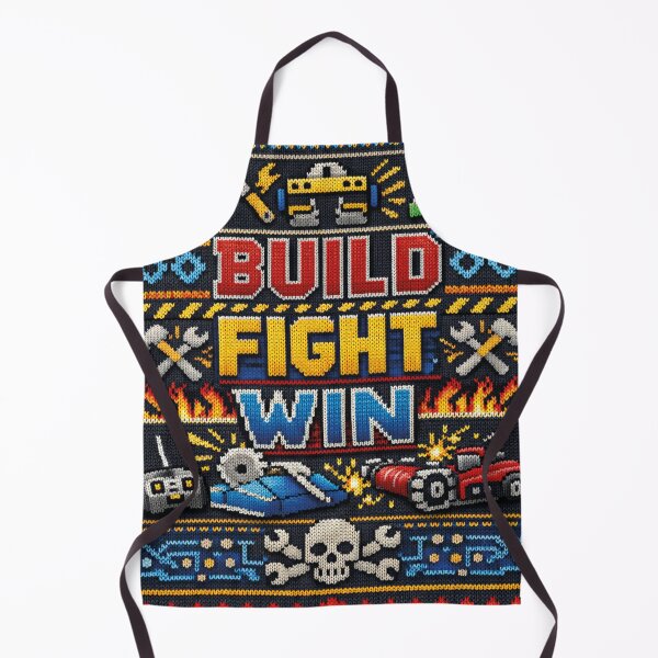 Item preview, Build Fight Win – Combat robots and tools in a knitted pattern design designed and sold by Mauswohn.