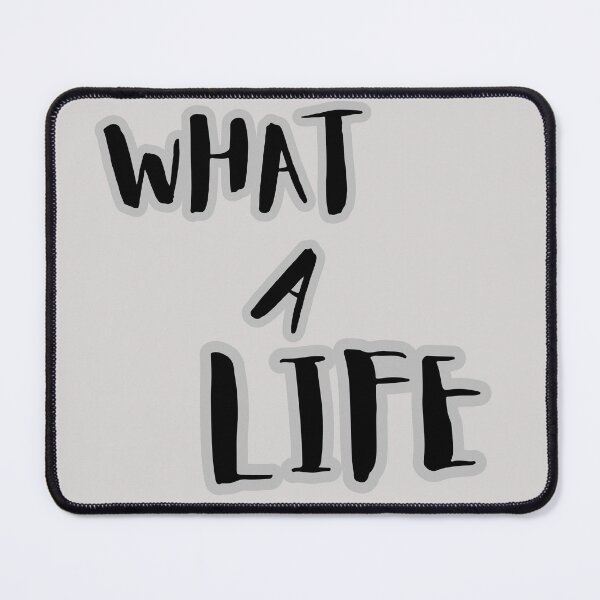 Item preview, What a Life – Philosophical Quote Sticker, Deep Thought Art, Simple Bold Text Design" designed and sold by Mintalize.