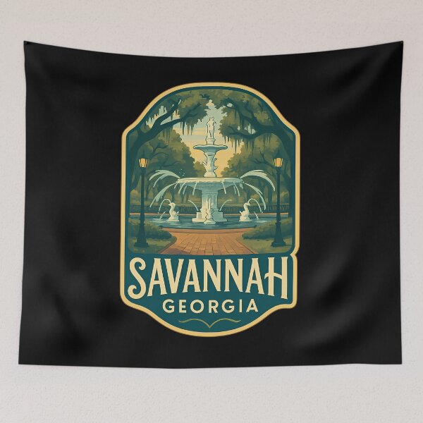 Item preview, Historic Forsyth Fountain Savannah Georgia designed and sold by dinnakelby.