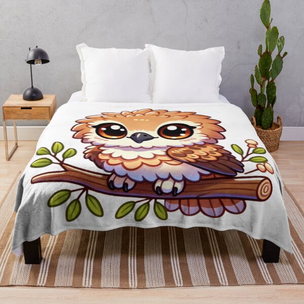 Item preview, Cute Wedgetail Eagle – Kawaii Baby Raptor on Branch designed and sold by PawPrintCustom.