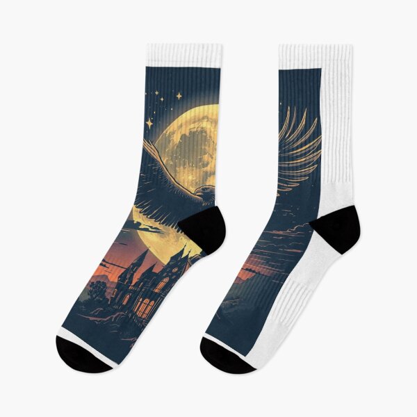 Item preview, Majestic Griffin Flying Over Magical City designed and sold by Mitaudesign.