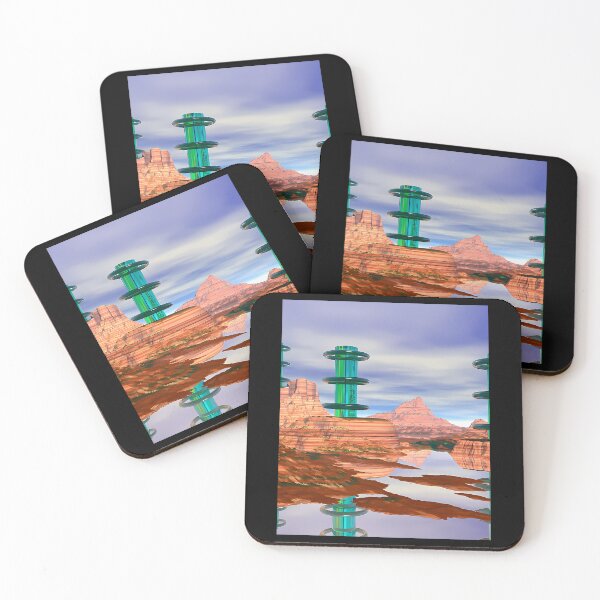 Item preview, Canyon Reactor Retro Sci Fi Landscape designed and sold by dinnakelby.