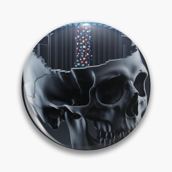 Item preview, Infinite Void - The Digital Overload Skull designed and sold by THEARTCURATİON .