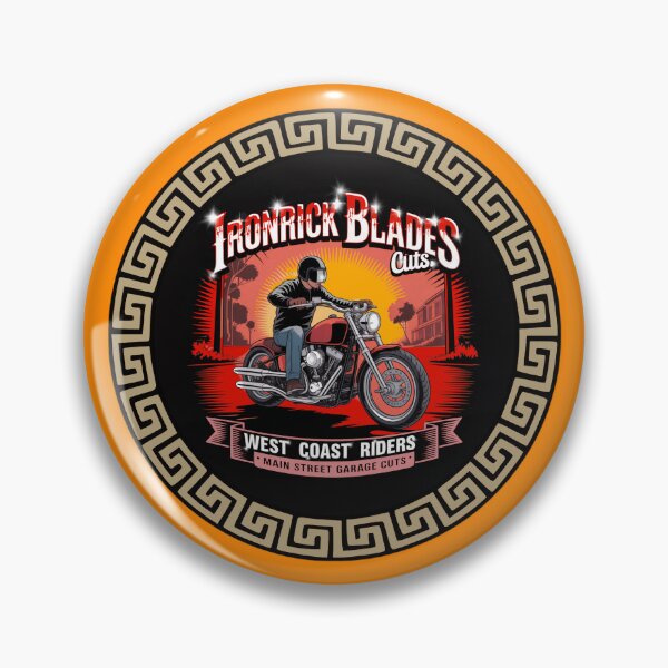 Item preview,  Ironclad Blades Cuts - West Coast Riders Biker Vintage Poster designed and sold by Italian Ink Studio.
