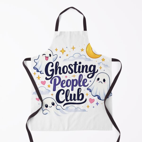 Item preview, Ghosting People Club Cute Ghost Aesthetic Funny Introvert Quote Design designed and sold by Sanika arts .