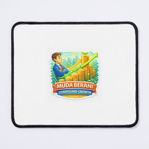 Item preview, Muda Berani Compound Growth Sticker – Smart Investing, Wealth Building & Financial Freedom Motivation designed and sold by Wander Pop Studio.