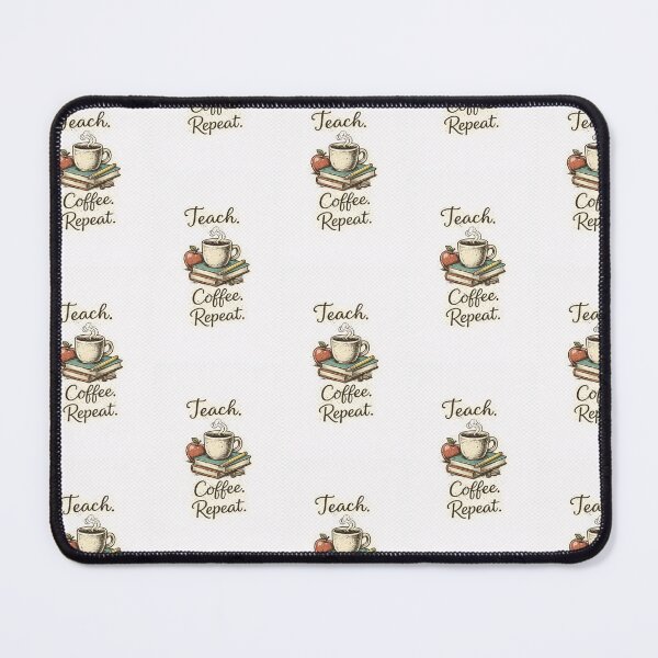 Item preview, Teach Coffee Repeat Retro Teacher Life T-Shirt designed and sold by VINTAGEPUNTEES.