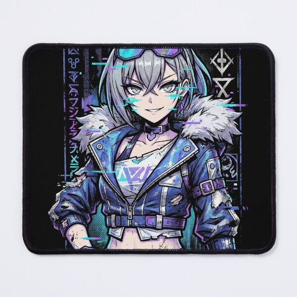 Item preview, Silver Wolf HSR Crop Top Shorts Thigh Highs Hacker Icon designed and sold by Senpaiwaves.