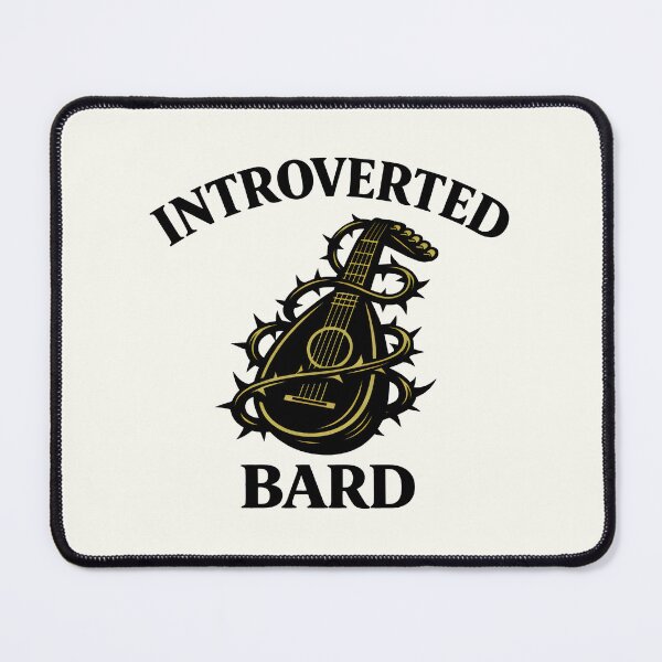 Item preview, Introverted Bard Tabletop Gaming Musician Humor designed and sold by SplashTastic.