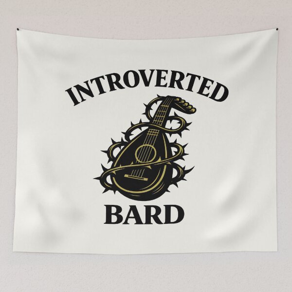 Item preview, Introverted Bard Tabletop Gaming Musician Humor designed and sold by SplashTastic.
