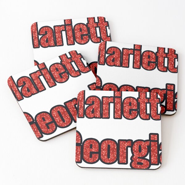 Item preview, Marietta Georgia City Name With Red Rhinestone designed and sold by TheIconSmith.