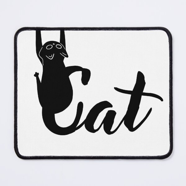 Item preview, Playful Upside Down Cat Typography Design designed and sold by Pryhozha.