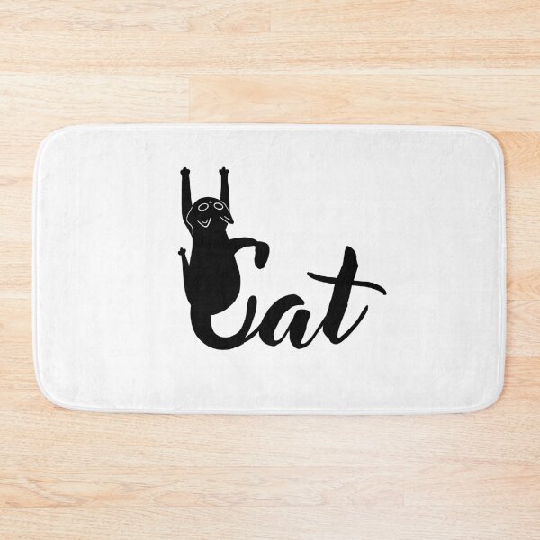 Item preview, Playful Upside Down Cat Typography Design designed and sold by Pryhozha.