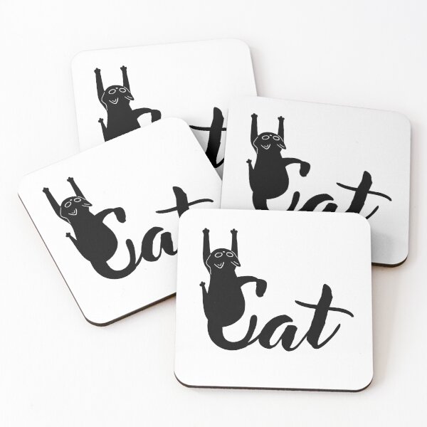 Item preview, Playful Upside Down Cat Typography Design designed and sold by Pryhozha.